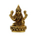 Lakshmi Sitting On Oval Base Murti - 3 x 2.5 Inches | Brass Idol / Laxmi Devi Statue for Home & Pooja - Brass Murties