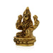 Lakshmi Sitting On Oval Base Murti - 3 x 2.5 Inches | Brass Idol / Laxmi Devi Statue for Home & Pooja - Brass Murties