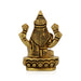Lakshmi Sitting On Oval Base Murti - 3 x 2.5 Inches | Brass Idol / Laxmi Devi Statue for Home & Pooja - Brass Murties