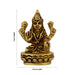 Lakshmi Sitting On Oval Base Murti - 3 x 2.5 Inches | Brass Idol / Laxmi Devi Statue for Home & Pooja - Brass Murties