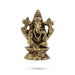 Ganesh Murti Sitting On Base - 1.75 x 1 Inches | Antique Brass Idol/ Ganpati Murti For Home Pooja - Brass Murties