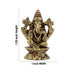 Ganesh Murti Sitting On Base - 1.75 x 1 Inches | Antique Brass Idol/ Ganpati Murti For Home Pooja - Brass Murties
