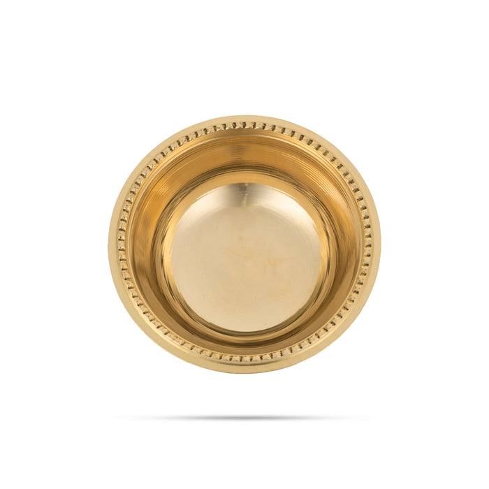 Brass Bowl - 1 x 3 Inches | Pooja Bowl/ Brass Cup for Home - Bowls