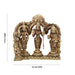 Ram Darbar Murti with Arch - 5 x 5.5 Inches | Antique Brass Idol/ Ram Darbar Idol for Pooja/ 980 Gms Approx - Brass Murties