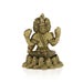 Brahma Sitting On Kamal Base Murti- 3 x 2 Inches| Antique Brass Idol/ Brahmadeva Statue/ Decor For Home & Pooja - Brass Murties
