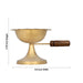 Dhoop Dhani With Wooden Handle - 4.75 x 11.5 Inches | Brass Dhoopakal/ Dhup Dhani for Pooja/ 425 Gms Approx - Sambrani Stand
