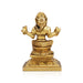 Bala Tripura Sundari Idol - 3.5 x 2.5 Inches | Antique Brass Idol/ Balambigai Statue for Pooja/ 400 Gms Approx - Brass Murties