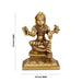 Bala Tripura Sundari Idol - 3.5 x 2.5 Inches | Antique Brass Idol/ Balambigai Statue for Pooja/ 400 Gms Approx - Brass Murties