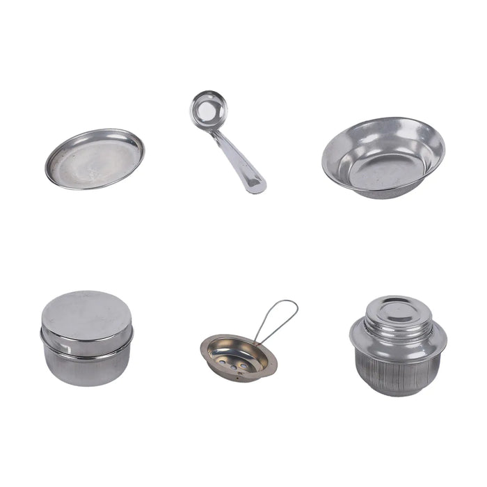 Stainless Steel Choppu Set – 20 Pcs | Miniature Kitchen Utensils / Kids Kitchen Play Set