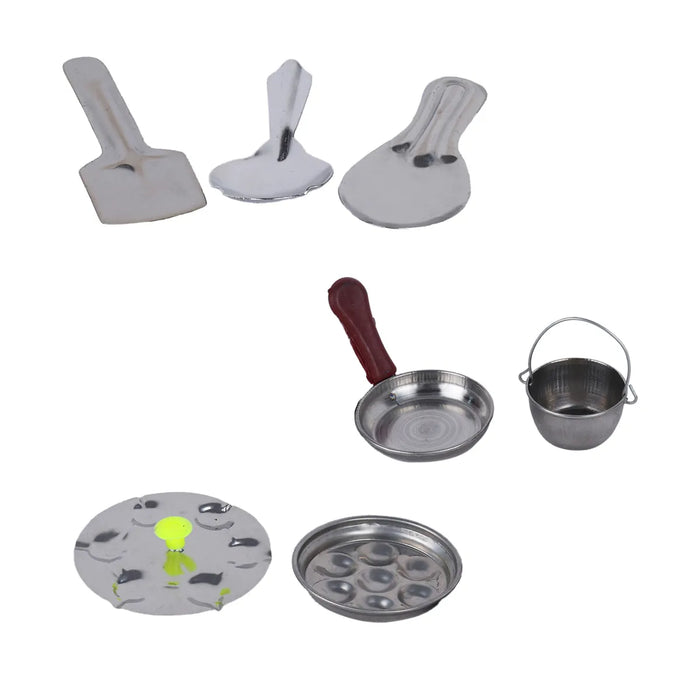 Stainless Steel Choppu Set – 20 Pcs | Miniature Kitchen Utensils / Kids Kitchen Play Set