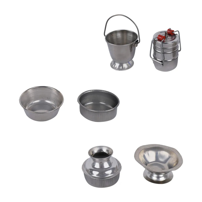 Stainless Steel Choppu Set – 20 Pcs | Miniature Kitchen Utensils / Kids Kitchen Play Set