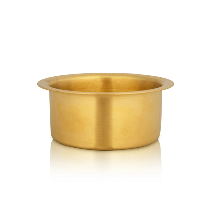 Coffee Dabara Set - 3 x 4 Inches | Brass Dabara Set/ Davara Set/ Davara Tumbler Set for Home - Kitchen