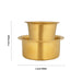 Coffee Dabara Set - 3 x 4 Inches | Brass Dabara Set/ Davara Set/ Davara Tumbler Set for Home - Kitchen