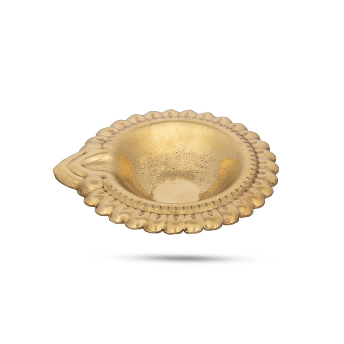 Kubera Deepam - 0.5 x 2.75 Inches | Lakshmi Kubera Vilakku/ Brass Laxmi Kubera Deepam for Pooja/ 20 Gms Approx - Kuber Deep