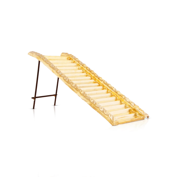 Ayyappan Padi - 6 x 10 x 5 Inches | Brass 18 Padi Ayyappan/ Ayyappan 18 Padi for Pooja/ 220 Gms Approx - Temple Decoration