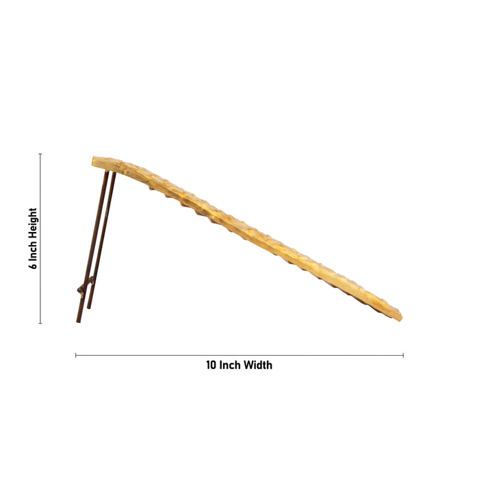 Ayyappan Padi - 6 x 10 x 5 Inches | Brass 18 Padi Ayyappan/ Ayyappan 18 Padi for Pooja/ 220 Gms Approx - Temple Decoration