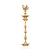 Brass Kuthu Vilakku - 32 x 1.5 Inches | Annapakshi Nagas Kuthu Vilakku / Deepam for Pooja - Decorative Lamp