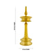 Kerala Vilakku - 24 X 8 Inches | Round Shape Brass Lamp/ Brass Deepam For Pooja And Festive Lighting Decor - Kerala Vilakku