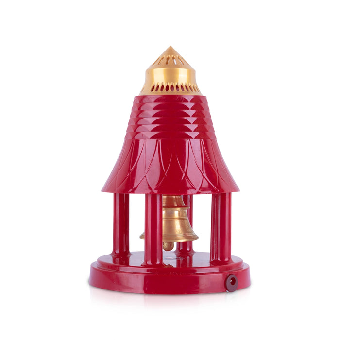 Pooja Bell - 8.5 x 5.5 Inches | Automatic Pooja Bell/ Electric Puja Bell for Home/ 385 Gms Approx