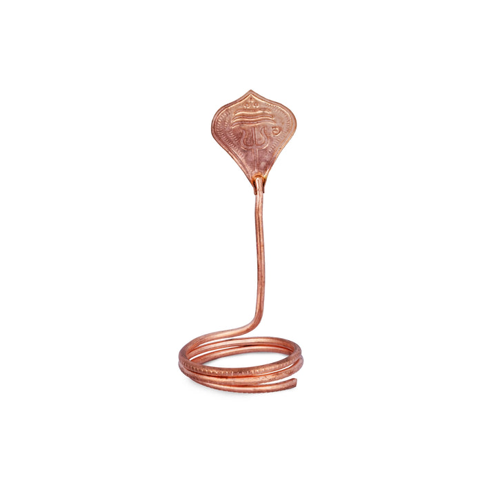 Nagam Statue - 3.5 x 2 Inches | Copper Idol/ Snake Statue/ Naag Devta Murti for Pooja