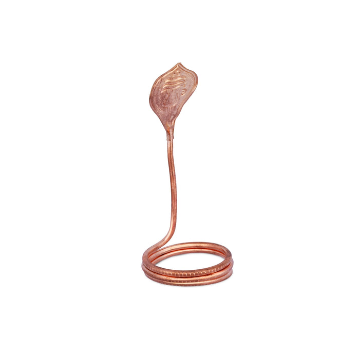 Nagam Statue - 3.5 x 2 Inches | Copper Idol/ Snake Statue/ Naag Devta Murti for Pooja