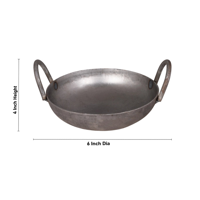 Kadai - 4 x 6 Inches | Kadhai/ Cooking Vessel/ 420 Gms Approx