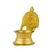 Kamakshi Deepam - 4 x 2.5 Inches | Kamatchi Vilakku/ Brass Lamp/ Kamatchi Amman Vilakku for Pooja - Deity Lamps