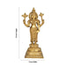 Perumal Sridevi Bhudevi Murti - 19 x 9 Inches |Antique Brass Idol/ Perumal with Sridevi Bhudevi Statue For Pooja - Brass Murties