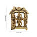 Ram Darbar Murti with Arch - 3.5 x 2.75 Inches | Antique Brass Idol/ Ram Darbar Idol for Pooja/ 300 Gms Approx - Brass Murties
