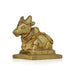Nandi Statue With Base - 2 x 2 Inches | Antique Brass Idol/ Nandi Murti/ Nandi Idol for Pooja - Brass Murties