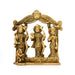 Ramar Statue With Arch - 5.5 x 4.5 Inches | Sita Ram Laxman Hanuman/ Antique Brass Idol for Pooja/ 780 Approx - Brass Murties