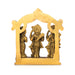 Ramar Statue With Arch - 5.5 x 4.5 Inches | Sita Ram Laxman Hanuman/ Antique Brass Idol for Pooja/ 780 Approx - Brass Murties