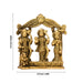 Ramar Statue With Arch - 5.5 x 4.5 Inches | Sita Ram Laxman Hanuman/ Antique Brass Idol for Pooja/ 780 Approx - Brass Murties