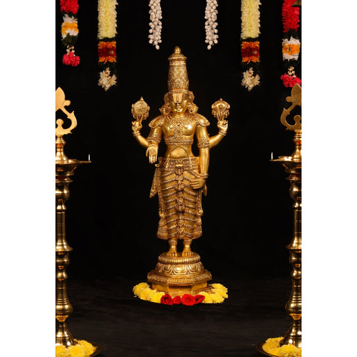 Brass AF Balaji Standing - 34 Inch - Brass Murties