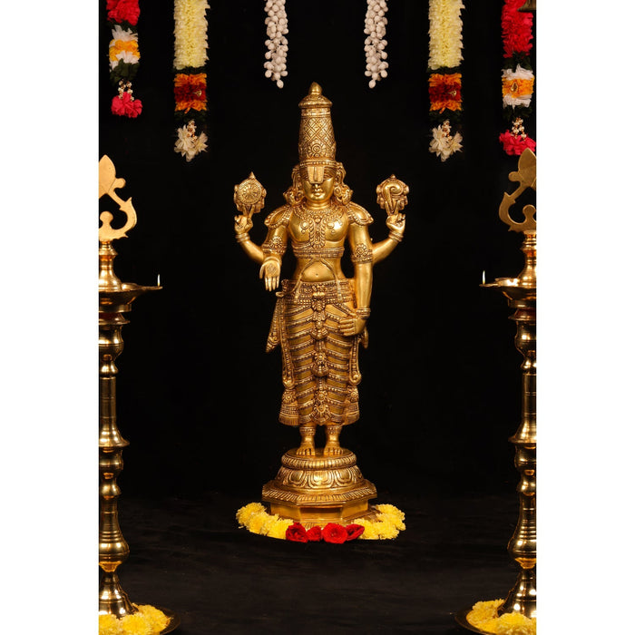 Brass AF Balaji Standing - 34 Inch - Brass Murties