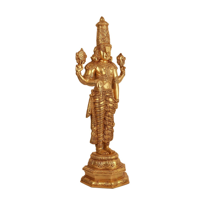Brass AF Balaji Standing - 34 Inch - Brass Murties