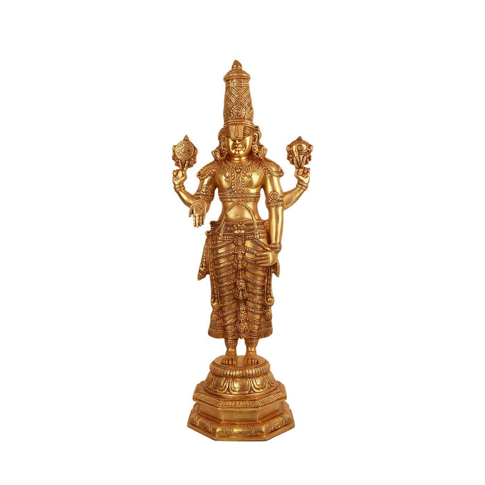Brass AF Balaji Standing - 34 Inch - Brass Murties