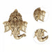 Ganesh Wall Hanging - 10 x 7 Inches | Antique Brass Wall Hanger/ Vinayagar Wall Hanger for Home/ 1.760 Kgs Approx - Wall Hanging