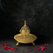 Sambrani Stand - 9 x 8 Inches | Antique Brass Dhoop Stand/ Dhoop Holder for Pooja - Sambrani Stand