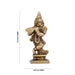 Krishna Murti Standing On Base - 2.5 x 1.25 Inches | Antique Brass Idol/ Krishna Idol for Pooja/ 60 Gms Approx - Brass Murties