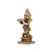 Krishna Murti Standing On Base - 2.5 x 1.25 Inches | Antique Brass Idol/ Krishna Idol for Pooja/ 60 Gms Approx - Brass Murties