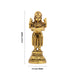 Standing Lady Deepam - 4 x 1.5 Inches | Antique Brass Vilakku/ Brass Lamp for Pooja/ 240 Gms Approx - Paavai Vilakku / Lady With A Lamp