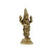 Balaji Murti Standing On Base - 4 x 1.75 Inches | Brass Idol/ Antique Polish Venkateswara Swamy Idol for Pooja - Brass Murties