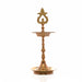 Brass Lamp - 10.5 x 4 Inches | Karaikudi Kuthu Vilakku/ Pirai Deepam/ Diya for Pooja - Kuthuvilakku