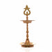 Brass Lamp - 10.5 x 4 Inches | Karaikudi Kuthu Vilakku/ Pirai Deepam/ Diya for Pooja - Kuthuvilakku