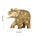 Elephant Statue - 9.5 X 12 inches| Antique Brass Elephant sculpture/ Elephant Idol for Home Decor - Table Stand Accessories