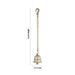 Hanging Bell with Chain - 4 x 3.5 Inches | Antique Brass Bell Hanging for Pooja/ 660 Gms Approx - Pooja Bells