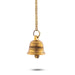 Pooja Hanging Bell with Chain - 17.5 Inches | Antique Brass Bell/ Hanging Bells for Mandir/ 330 Gms Approx - Pooja Bells