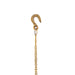 Pooja Hanging Bell with Chain - 17.5 Inches | Antique Brass Bell/ Hanging Bells for Mandir/ 330 Gms Approx - Pooja Bells