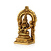 Lakshmi Sitting on Base Murti - 5 inches| Antique Brass Idol/ Laxmi Devi with Arch/ Decor For home & pooja room - Brass Murties